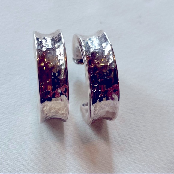 Simon Sebbag Designs Silver Hoop Earrings - Picture 2 of 16